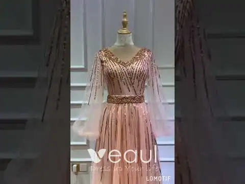 High-end Pearl Pink Dancing Prom Dresses 2020