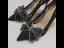 Uroczy Moda Srebrny Rhinestone Kokarda Buty Ślubne 2020 10 cm Szpilki Szpiczaste Ślub Czółenka
