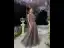 High-end Brown Prom Dresses 2020 A-Line / Princess Scoop Neck Sleeveless Beading Sequins Floor-Length / Long Ruffle Backless Formal Dresses