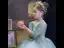 Victorian Style Green Flower Girl Dresses 2020 A-Line / Princess Scoop Neck Puffy 3/4 Sleeve Beading Glitter Tulle Floor-Length / Long Ruffle