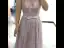 Illusion Lavande Transparentes Robe De Soirée 2020 Princesse Encolure Dégagée Sans Manches Appliques Fleur Perlage Noeud Ceinture Train De Balayage Volants Robe De Ceremonie