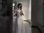 High-end Champagne Prom Dresses 2020 A-Line / Princess Deep V-Neck Long Sleeve Sash Beading Floor-Length / Long Ruffle Formal Dresses
