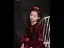 Halloween Cosplay Red Flower Girl Dresses 2020 Ball Gown Scoop Neck 3/4 Sleeve Bell sleeves Appliques Lace Flower Floor-Length / Long Ruffle