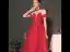 Vintage / Originale Bordeaux Dansant Robe De Bal 2020 Princesse Transparentes Col Haut Manches Courtes Appliques En Dentelle Perlage Thé Longueur Volants Dos Nu