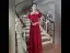 Vintage / Retro Burgundy Satin Dancing Prom Dresses 2020 A-Line / Princess See-through Scoop Neck Puffy Short Sleeve Floor-Length / Long Ruffle Backless Formal Dresses