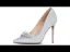 Scintillantes Argenté Faux Diamant Chaussure De Mariée 2020 Glitter Paillettes 10 cm Talons Aiguilles À Bout Pointu Mariage Escarpins