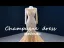 Luxe Champagne La Mariée Robe De Mariée 2020 Trompette / Sirène Transparentes Encolure Carrée Manches Longues Dos Nu Appliques En Dentelle Fait main Perlage Perle Train De Balayage