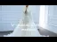Luxe Blanche La Mariée Robe De Mariée 2020 Robe Boule Transparentes Col v profond Manches Longues Dos Nu Appliques En Dentelle Perlage Perle Chapel Train Volants