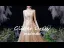 Charming Gold Dancing Prom Dresses 2020 A-Line / Princess Strapless Sleeveless Beading Glitter Tulle Floor-Length / Long Ruffle Backless Formal Dresses