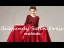Fashion Burgundy Satin Birthday Flower Girl Dresses 2021 A-Line / Princess V-Neck 1/2 Sleeves Backless Sequins Bow Sash Floor-Length / Long