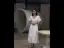 Modest / Simple White Homecoming Graduation Dresses 2022 A-Line / Princess Satin V-Neck Puffy Short Sleeve Pearl Tea-length Formal Dresses