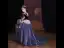 Sparkly Navy Blue Star Sequins Birthday Flower Girl Dresses 2022 Ball Gown Square Neckline Rhinestone Lace Flower Bell sleeves Sweep Train Flower Girl Dresses