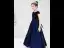 Chic / Beautiful Navy Blue Satin Sequins Birthday Flower Girl Dresses 2022 A-Line / Princess Scoop Neck Short Sleeve Bow Floor-Length / Long Flower Girl Dresses