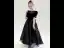 Audrey Hepburn Style Black Suede Birthday Flower Girl Dresses 2022 A-Line / Princess Scoop Neck Short Sleeve Floor-Length / Long Bow Flower Girl Dresses