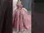 Luxus / Herrlich Rosa Handgefertigt Perlenstickerei Pailletten Perle Ballkleider 2025 Ballkleid Bandeau Ärmellos Rückenfreies Königliche Schleppe Festliche Kleider