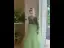 Sparkly Sage Green Cascading Ruffles Sequins Birthday Flower Girl Dresses 2024 A-Line / Princess High Neck Long Sleeve Bow Sash Floor-Length / Long Flower Girl Dresses