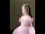 Chic / Beautiful Blushing Pink Appliques Birthday Flower Girl Dresses 2025 A-Line / Princess Scoop Neck Short Sleeve Floor-Length / Long