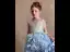 Fashion Sky Blue Pearl Appliques Birthday Flower Girl Dresses 2025 A-Line / Princess Scoop Neck Sleeveless Backless Floor-Length / Long