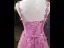 Flower Fairy Blushing Pink Pearl Lace Flower Prom Dresses 2025 A-Line / Princess Spaghetti Straps Sleeveless Backless Floor-Length / Long Formal Dresses