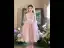 Chic / Beautiful Blushing Pink Beading Birthday Flower Girl Dresses 2025 Ball Gown Scoop Neck Sleeveless Backless Tea-length Tulle