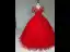 Vintage / Retro Red Bow Sash Lace Flower Prom Dresses 2025 Ball Gown V-Neck Short Sleeve Prom Floor-Length / Long Tulle Formal Dresses