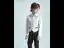Gris Manches Longues Mariage Costume Garçon Mariage 2025 Bijoux De Corps Manteau Pantalon Chemise Cravate Gilet