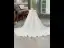 Elegant Ivory Appliques Glitter Rhinestone Birthday Flower Girl Dresses 2025 With Cloak Ball Gown Scoop Neck Puffy Short Sleeve Sweep Train