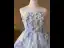 Charming Sexy Sky Blue Beading Pearl Sequins Appliques Short Party Dresses 2025 Ball Gown Strapless Sleeveless Backless Cocktail Party Evening Party