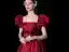 Elegant Burgundy Satin Prom Dresses 2022 A-Line / Princess Square Neckline Puffy Short Sleeve Bow Backless Floor-Length / Long Formal Dresses