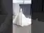 Luxury / Gorgeous White Beading Pearl Sequins Lace Flower Wedding Dresses 2025 Ball Gown High Neck Long Sleeve Backless Court Train