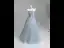 Charming Sky Blue Handmade  Beading Pearl Prom Dresses 2025 A-Line / Princess Strapless Sleeveless Backless Floor-Length / Long Formal Dresses
