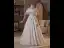 Vintage / Retro White Lace Flower Satin Wedding Dresses 2025 A-Line / Princess Off-The-Shoulder Sleeveless Backless Floor-Length / Long