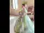 Flower Fairy Sage Green Beading Sequins Appliques Birthday Flower Girl Dresses 2025 Ball Gown Scoop Neck Short Sleeve Backless Floor-Length / Long