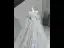 Luxury / Gorgeous Grey Handmade  Appliques Prom Dresses 2025 Ball Gown Off-The-Shoulder Short Sleeve Backless Court Train Prom Formal Dresses