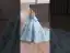 Luxury / Gorgeous Sky Blue Handmade  Beading Lace Flower Sequins Prom Dresses 2025 Ball Gown Off-The-Shoulder Short Sleeve Backless Bow Court Train