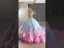 High-end Fashion Sky Blue Cascading Ruffles Sequins Rhinestone Prom Dresses 2025 Ball Gown Strapless Sleeveless Backless Court Train Formal Dresses