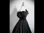 Vintage / Retro Black Prom Dresses 2025 Ball Gown Off-The-Shoulder Short Sleeve Backless Floor-Length / Long Formal Dresses