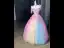 Blumenfee Rosa Regenbogen Perle Applikationen Ballkleider 2025 Ballkleid Spaghettiträger Ärmellos Rückenfreies Lange Festliche Kleider