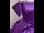 Vintage / Retro Purple Rhinestone Prom Dresses 2025 Ball Gown Off-The-Shoulder Short Sleeve Backless Floor-Length / Long Formal Dresses