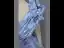 Elegant Sky Blue Sequins Prom Dresses 2025 Ball Gown Scoop Neck Long Sleeve Backless Floor-Length / Long Formal Dresses