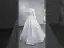 Muslim Elegant White Satin Wedding Dresses 2022 Ball Gown High Neck Handmade  Beading Pearl Lace Flower Long Sleeve Floor-Length / Long Wedding