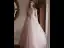 Chic / Beautiful Blushing Pink Pearl Prom Dresses 2021 A-Line / Princess Off-The-Shoulder Short Sleeve Backless Floor-Length / Long Prom Formal Dresses