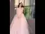 Charming Dusky Pink Prom Dresses 2021 A-Line / Princess Strapless Beading Pearl Sleeveless Backless Floor-Length / Long Prom Formal Dresses