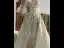 Modern / Fashion Grey Prom Dresses 2021 A-Line / Princess Halter Beading Lace Flower Short Sleeve Backless Sweep Train Prom Formal Dresses