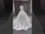 Luxus / Herrlich Charmant Weiß Glanz Perlenstickerei Pailletten Brautkleider / Hochzeitskleider 2023 Ballkleid Bandeau Ärmellos Rückenfreies Hof-Schleppe Hochzeit