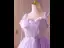 Chic / Beautiful Lavender Beading Sequins Lace Flower Short Party Dresses 2025 A-Line / Princess Spaghetti Straps Sleeveless Backless Tulle Cocktail Party Evening Party