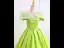 Élégant Vert Perlage Robe De Bal 2025 Robe Boule De l'épaule Manches Courtes Train De Balayage Robe De Ceremonie
