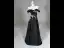 Vintage / Retro Black Beading Sequins Embroidered Prom Dresses 2025 A-Line / Princess Strapless Sleeveless Backless Floor-Length / Long Prom Formal Dresses