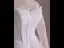 Modest / Simple White Lace Flower Wedding Dresses 2025 A-Line / Princess Off-The-Shoulder Long Sleeve Backless Floor-Length / Long