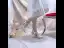 Chic / Belle Blanche Perle Faux Diamant Fleur En Dentelle Chaussure De Mariée 2023 8 cm Talons Aiguilles À Bout Pointu Mariage Talons Hauts